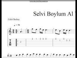 Selvi boylum al yazmalım bağlama, flüt, org, melodika, gitar, do re mi notaları. Cahit Berkay Selvi Boylum Al Yazmalim Nota Tab 2 Youtube