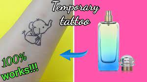 Tattoos selber machen mit theaterschminke. Diy Temporary Tattoo With Perfume 100 Works Youtube