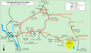 Map Of Pakse Motorbike Loop Pakse Laos Champasak