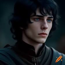 Alvar tyrell black hair staring at talion velaryon