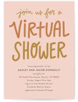We decided to send out real invitations because we wanted friends and family to feel connected the party. Virtual Baby Shower Invitations Minted