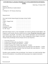 Contoh surat amaran datang lewat ke tempat kerja. Contoh Surat Lamaran Pekerjaan Untuk Restoran Dan Cafe Kasir Barista Resepsionis Dll Tanpakoma