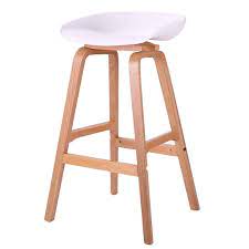 chuan han chair footstool with pp ergonomic chair dining chair breakfast stool kitchen restaurant bar white seat height wood bar stools dining stools stool