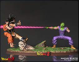 Maybe you would like to learn more about one of these? 3d Printable Model Goku And Piccolo Vs Raditz Dragon 1