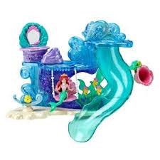My 3 yr old loves this bath toy! Ariel S Bathtime Playset From Mattel Mermaid Bath Toys Princess Toys Playset
