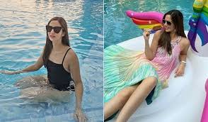 Intip Liburan Nia Ramadhani Basah Basahan Di Kolam Renang Bikin Gagal Fokus Okezone Travel