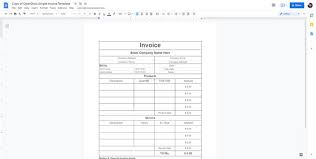Best Invoice Templates For Google Docs For Freelancers Small Business