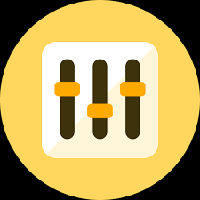 Black goldenrod khaki gold lightskyblue orange. Settings Balance Equalizer Free Icon Of Kameleon Yellow Round