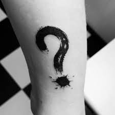 Questionmark Tattoo On Wrist Black Only Question Mark Tattoo Cool Small Tattoos Tattoos