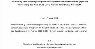 Ist ihr kind zu einem bestimmten stichtag sechs jahre alt, wird es zu beginn des nächsten schuljahres in eine grundschule eingeschult. Text Der Corona Verordnung Stand 22 03 2002 Baden Wurttemberg Mit Kontaktsperre Rainer Gerhards De
