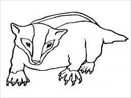 Please wait, the page is loading. Badger Coloring Page For Kids Coloringbay