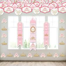 And you can add just about anything to the mix of more traditional decorations. Little Princess Crown Wall And Door Hanging Decor Pink And Gold Princess Baby Shower Or Birthday Party Room Decoration Kit Bigdotofhappiness Com
