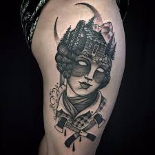 Life, death, change, reverence for dead/ ancestors. Tattoo Uploaded By Ross Howerton The Text Still Ill Compliments These Twin Thigh Tattoos Of Garden Scenes In A Strange Way Blackandgrey Empowerment Garden Lgbt Magic Nature Noel Lelonghaul Transgender Witchcraft
