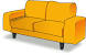 Transparent Background Cartoon Couch