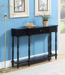 52 X 11 75 X 35 In Black Console Table Convenience Concepts Black Furniture Living Room