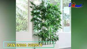 Though realistic looking with its straight branches and lush green leaves, it is crafted from polyester and pvc. Artificial Bamboo Plants Indoor And Outdoor Artificial Leaves For Home Decoration Online 1sthome Youtube