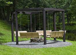 These swings around a campfire is a diy project that will transform your entire backyard! How To Build The Coolest Fire Pit Surrounded By Swings That Oregon Life