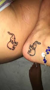 Matching Elephant Best Friend Tattoos Matching Tattoos Friendship Tattoos Matching Best Friend Tattoos
