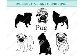 Download Pug Silhouette Svg Visual Arts Craft Supplies Tools Colonialgolfhart Com