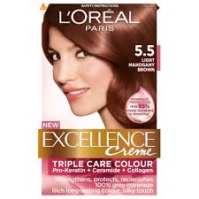 Vopsea De Par Permanenta Cu Amoniac L Oreal Paris Excellence Creme 5 5 Saten Deschis Mahogany 192 Ml Emag Ro