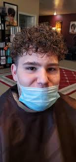 Braxton is loving his perm Tracy gave...