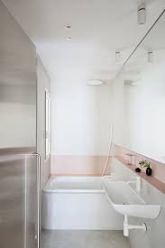 A fixture is inserted directly into the ceiling. Best 60 Modern Bathroom Ceiling Lighting Design Photos And Ideas Dwell