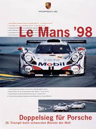 Le Mans 98 Another Favorite Race Car Porsche Carrera Gt1 Lemans Le Mans Classic Porsche Racing Posters