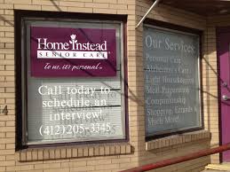 Home Instead Senior Care Window Graphics And Lettering Window Graphics Lettering Shop Front Design