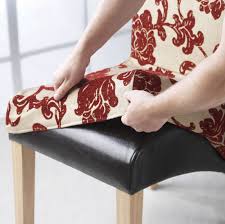 Chair back slipcovers are so versatile and can instantly change the look of not only your dining room chairs, but the entire decor of the room. How To Make A Dining Chair Cover Chair Pads Cushions Dining Chair Covers Retro Chair Slipcovers For Chairs