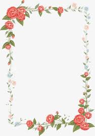 Floral Border Design Png Border Border Clipart Design Design Clipart Floral In 2020 Floral Border Design Flower Border Png Flower Frame