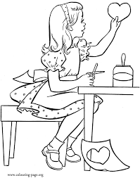 Girl coloring pages stock illustrations 844 girl coloring. Little Girl Coloring Pages Coloring Home