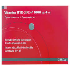 Parenteral administration is typically used to treat vitamin b12 deficiency caused by pernicious anemia and. Vitamine B12 Gerda 1000 Âµg 4 Ml Prix Notice Effets Secondaires Posologie Solution Injectable Im Et Buvable