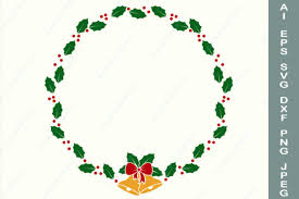 Christmas Wreath With Bell And Bow Graphic By Anastasiyaartdesign Creative Fabrica