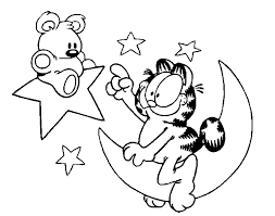 Cute coloring pages make you go 'dawwww'. Garfield Coloring Pages