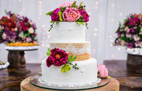 Adorned with silver sprayed pinecones we loved how elegant the cake looked. Pictures Of Beautiful Wedding Cake Designs Lovetoknow