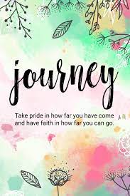 Playing the long game towards an ultimate goal. Journey Take Pride In How Far You Have Come And Have Faith In How Far You Can Go 6x9 Inch Lined Journal With Inspirational Quotes Vaihere Lilli 9781091669826 Amazon Com Books