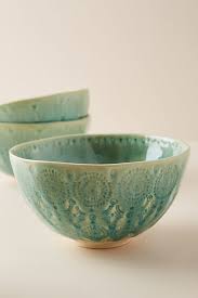 I used a saucer, side plate, dinner plate and an optional under plate to rest it on. Old Havana Cereal Bowls Set Of 4 Anthropologie