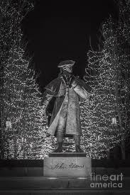 He is primarily remembered by americans for his large, flamboyant signature on the declaration, so much so that john hancock became, in the united states, an informal synonym forâ signature.â according to legend, hancock signed his name largely and clearly so that king georgeâ could read it. John Hancock Statue Photograph By Cody Huntington