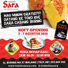 Check spelling or type a new query. Adv Soft Opening Roko Kue Sara Eventsurabaya