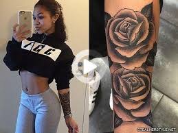 Tattoos On Black Women Dark Skin Tat Tattoos On Black Women Dark Skin In 2020 Rose Tattoos For Women Rose Tattoo Forearm Forearm Tattoo Women