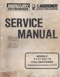 mercury mariner outboards service manual