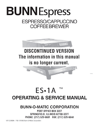 Ckd coffee machine steam dl solenoid valve coil 220v 5.5va 24v 12va inner diameter 10 height 29mm. Operating Service Es 1a Espresso Cappuccino Coffee Brewer Flip Ebook Pages 1 28 Anyflip Anyflip
