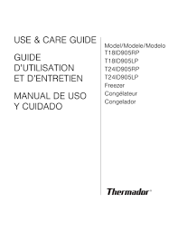 A stuck dispenser button can dole out ice and water nonstop, quickly becoming a major kitchen disaster. Thermador T24id905lp T24id905rp T18id905lp T18id905rp User Guide Manualzz
