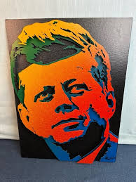 Lot 40 JFK 3D Metal Art by Alan Derrick