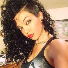 Updo for short naturally curly hair Side Shaved Dark Hair Shaved Side Hairstyles Half Shaved Hair Curly Hair Shaved Side