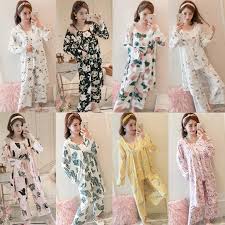 Model baju gamis anak perempuan terbaru kancing depan cream kuning. Women 3 In 1 Pyjamas Nightwear Sleepwear Pajamas Set Baju Tidur Perempuan Women S Fashion Clothes Others On Carousell