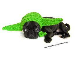 Baby Yoda Pug Dog Halloween Costumes Dog Halloween Dog Hat