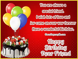 Special Friend Birthday Card For Best Friend Messages Best Friend Birthday Messages Happy Birthday Wishes For A Best Friend W Happy Birthday Quotes For Friends Happy Birthday Cards Images Birthday Wishes Messages