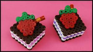 You'll find all kinds of birds, insects, animals, flowers and transport perler bead patterns in this. Diy Cute Small 3d Perler Beads Cakes Dollhouse Susse 3d Bugelperlen Muffins Puppenhaus Youtube