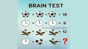Brain Test Can You Solve Football Clock And Fan Puzzle Youtube